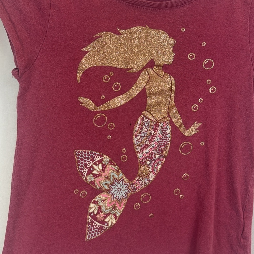 The Children’s Place Mermaid Graphic Kids T-Shirt - Picture 2 of 5